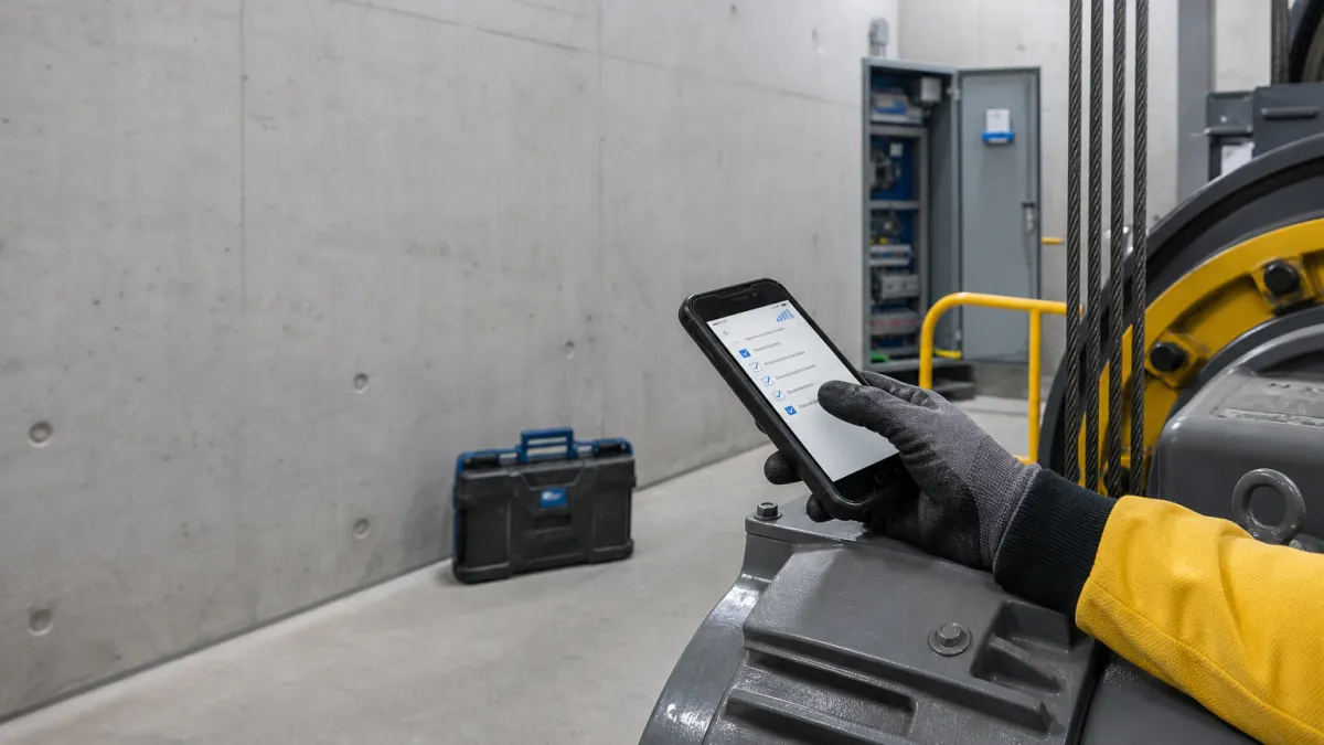 Application mobile hors connexion pour techniciens de maintenance ascenseur